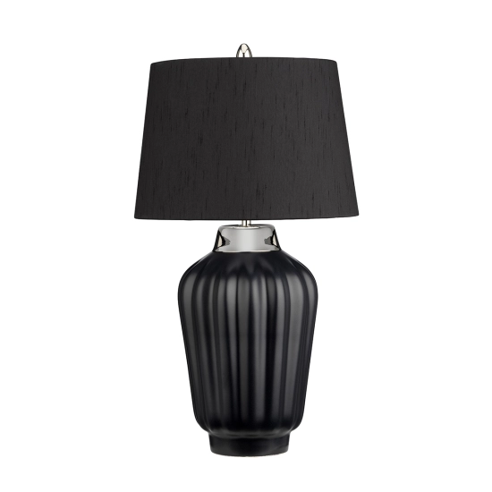 kinkiecik.pl Lampa stołowa Bexley – 1 źródło światła – Czarna/ Polerowany nikiel QN-BEXLEY-TL-BKPN Elstead Lighting