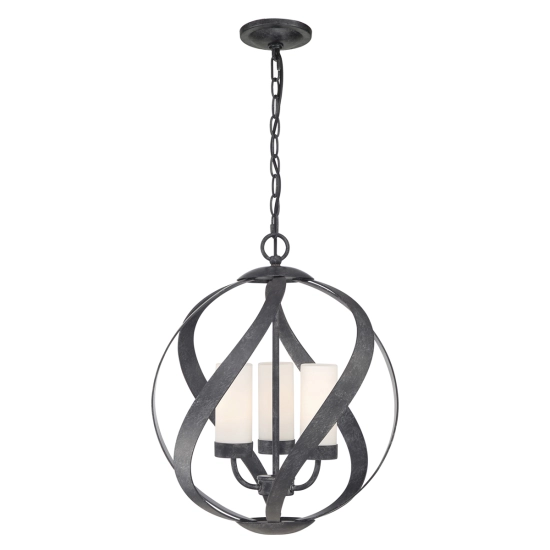 kinkiecik.pl Latarnia wisząca Blacksmith – 3 źródła światła QN-BLACKSMITH-3P-OBK IP44 Elstead Lighting