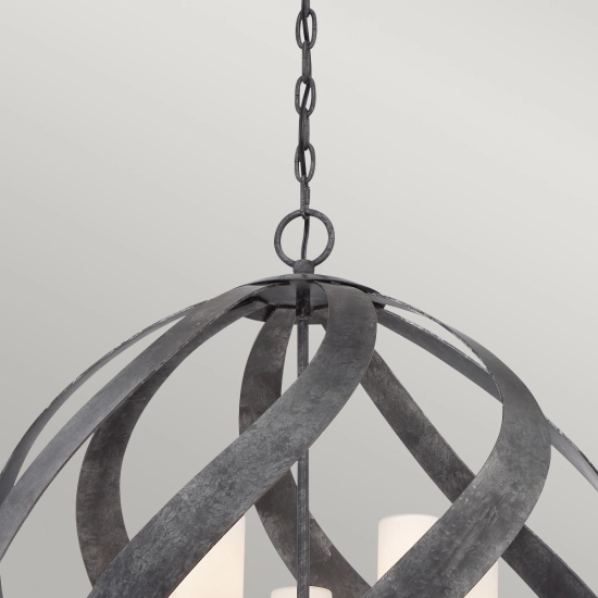 Latarnia wisząca Blacksmith – 5 źródeł światła QN-BLACKSMITH-5P-OBK IP44 Elstead Lighting