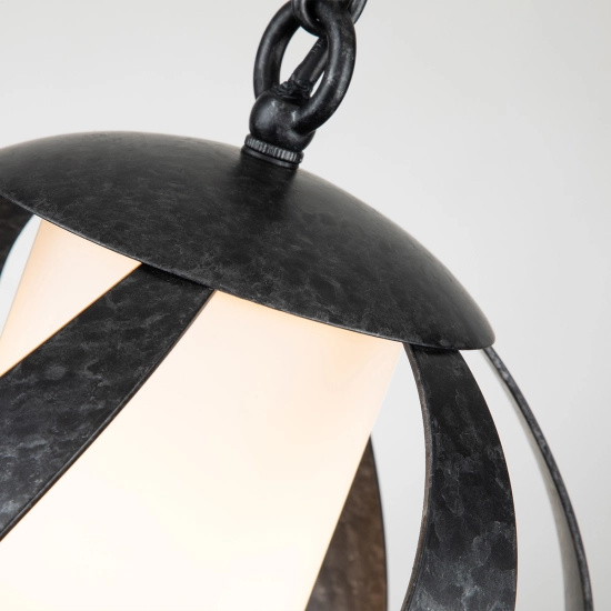 Latarnia wisząca Blacksmith – 1 źródło światła QN-BLACKSMITH-P-OBK IP44 Elstead Lighting