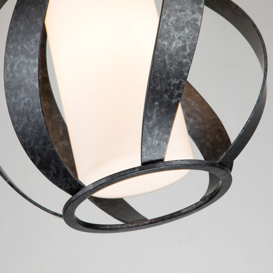 Latarnia wisząca Blacksmith – 1 źródło światła QN-BLACKSMITH-P-OBK IP44 Elstead Lighting
