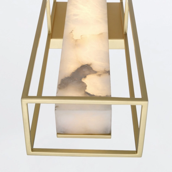 Duży kinkiet Blakley – 1 źródło światła – Matowe złoto QN-BLAKLEY-L-BG Elstead Lighting