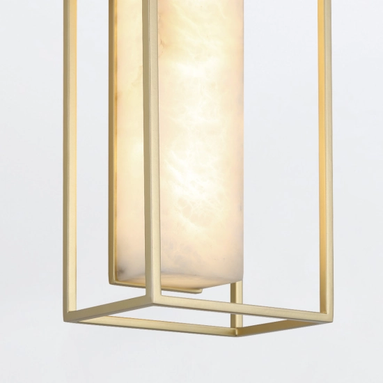 Duży kinkiet Blakley – 1 źródło światła – Matowe złoto QN-BLAKLEY-L-BG Elstead Lighting