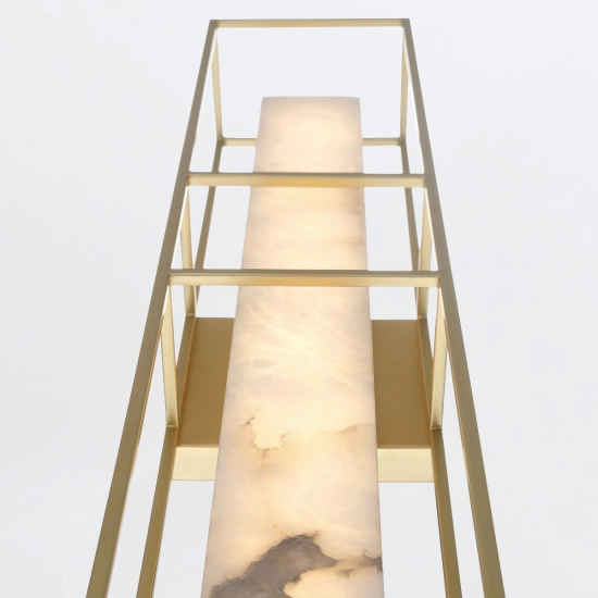 Duży kinkiet Blakley – 1 źródło światła – Matowe złoto QN-BLAKLEY-L-BG Elstead Lighting