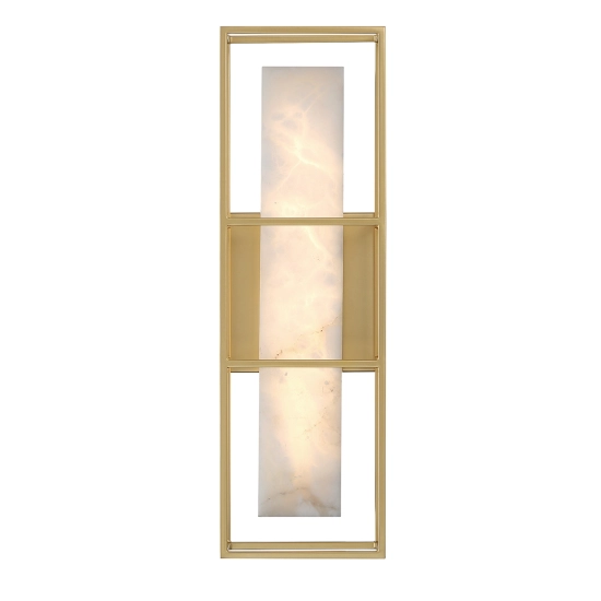 Średni kinkiet Blakley – 1 źródło światła – Matowe złoto QN-BLAKLEY-M-BG Elstead Lighting