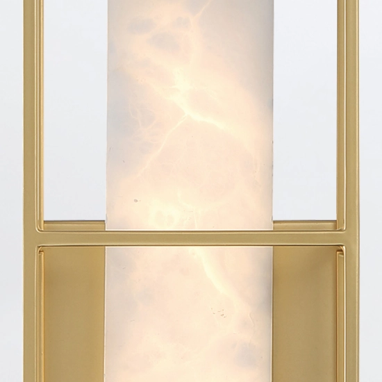Średni kinkiet Blakley – 1 źródło światła – Matowe złoto QN-BLAKLEY-M-BG Elstead Lighting