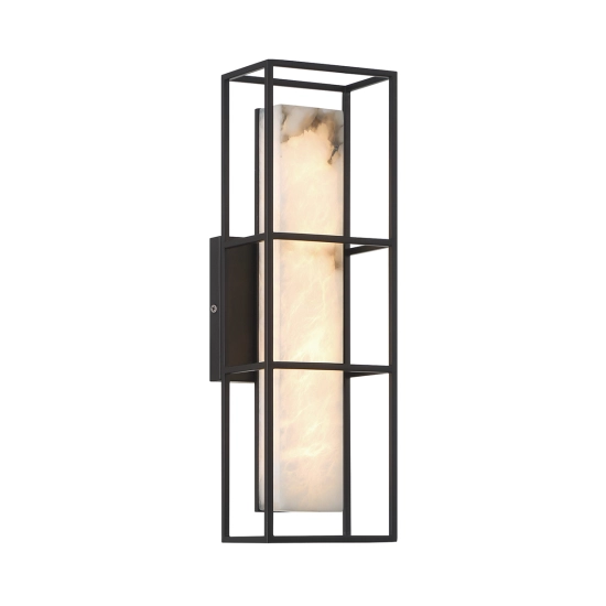 Średni kinkiet Blakley – 1 źródło światła – Matowa czerń QN-BLAKLEY-M-BK Elstead Lighting