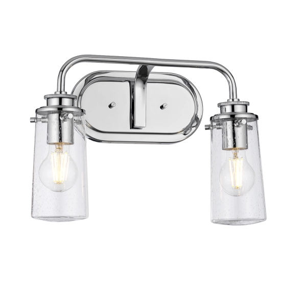 kinkiecik.pl Kinkiet Braelyn – 2 źródła światła – Polerowany chrom QN-BRAELYN2-PC Elstead Lighting
