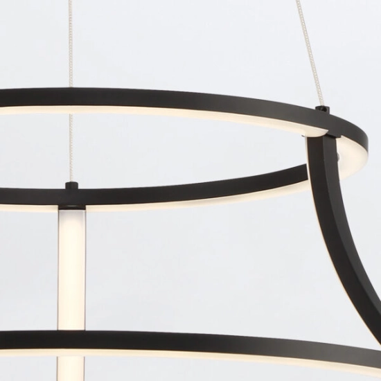 Żyrandol Cadoux – Matowa czerń QN-CADOUX-P-BK Elstead Lighting