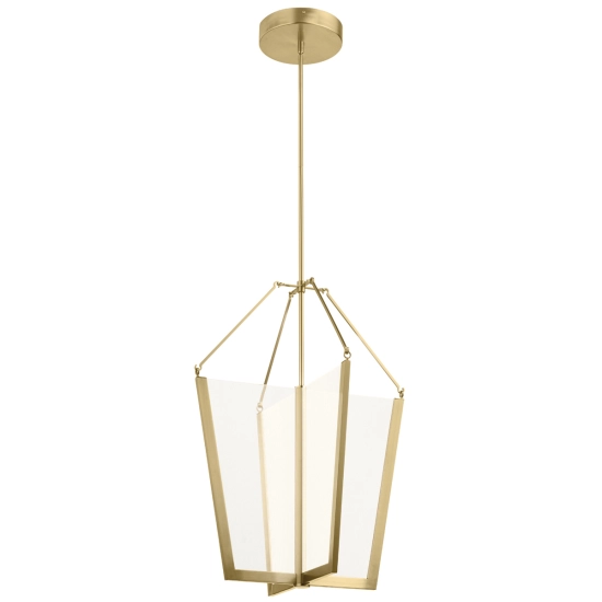 kinkiecik.pl Duża lampa wisząca LED Calters QN-CALTERS-P-L-CG Elstead Lighting