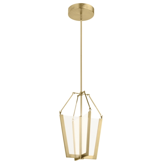 kinkiecik.pl Średnia lampa wisząca LED Calters QN-CALTERS-P-M-CG Elstead Lighting
