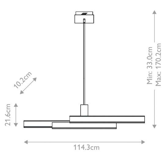 Lampa wyspowa Cameno – Matowa czerń QN-CAMENO-LP-BK Elstead Lighting