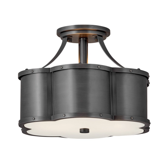 kinkiecik.pl Półplafon Chance – 2 źródła światła – Czarny QN-CHANCE-SF-S-BLB Elstead Lighting