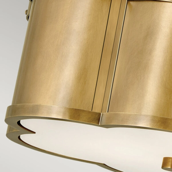 Półplafon Chance – 2 źródła światła – Stary mosiądz QN-CHANCE-SF-S-HB Elstead Lighting