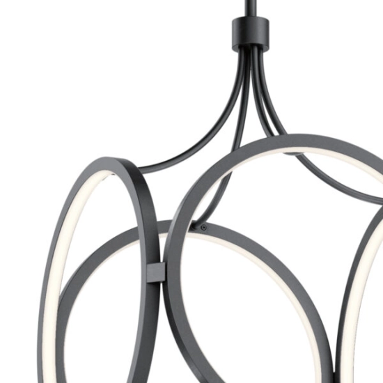 Lampa wisząca LED Ciri – Matowa czerń QN-CIRI-P-MBK Elstead Lighting