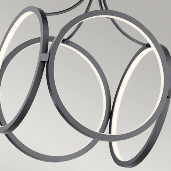 Lampa wisząca LED Ciri – Matowa czerń QN-CIRI-P-MBK Elstead Lighting