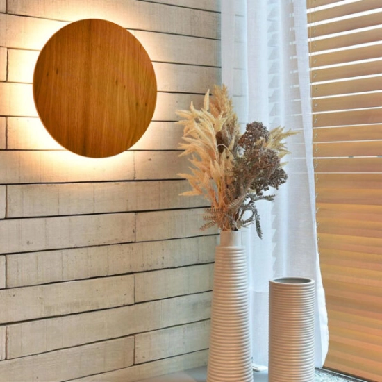 Kinkiet LED Clean QN-CLEAN-LED-WB-25-TEAK Elstead Lighting