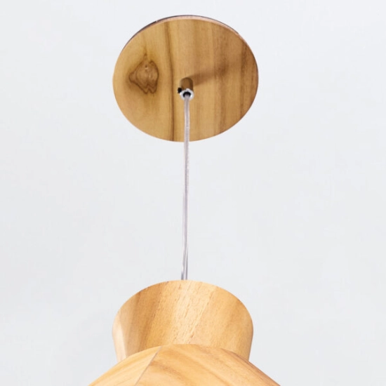Lampa wisząca Conical QN-CONICAL-P-M-TEAK Elstead Lighting