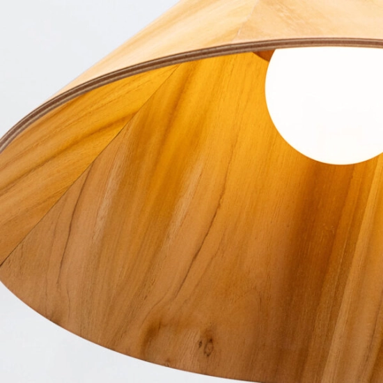 Lampa wisząca Conical QN-CONICAL-P-M-TEAK Elstead Lighting