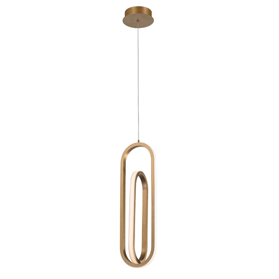 Lampa wisząca Demark – Matowe złoto QN-DEMARK-1P-BG Elstead Lighting