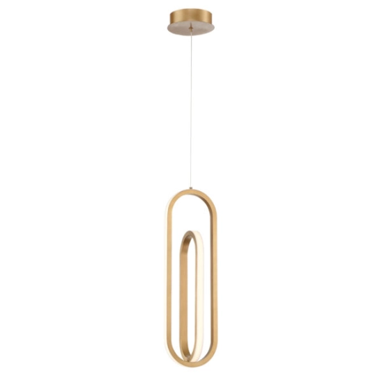 Lampa wisząca Demark – Matowe złoto QN-DEMARK-1P-BG Elstead Lighting