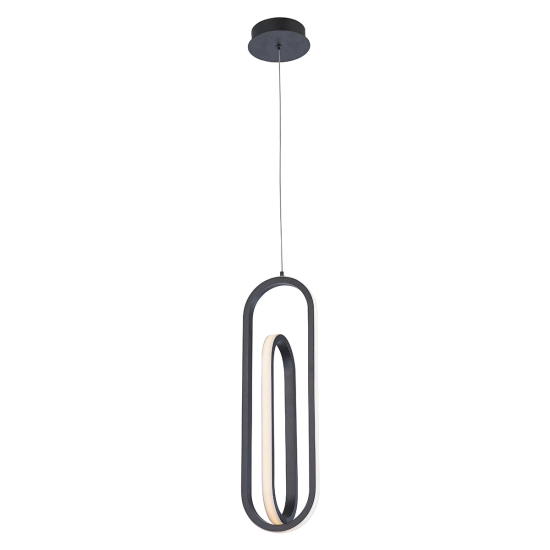 Lampa wisząca Demark – Matowa czerń QN-DEMARK-1P-BK Elstead Lighting