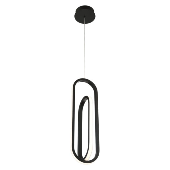 Lampa wisząca Demark – Matowa czerń QN-DEMARK-1P-BK Elstead Lighting