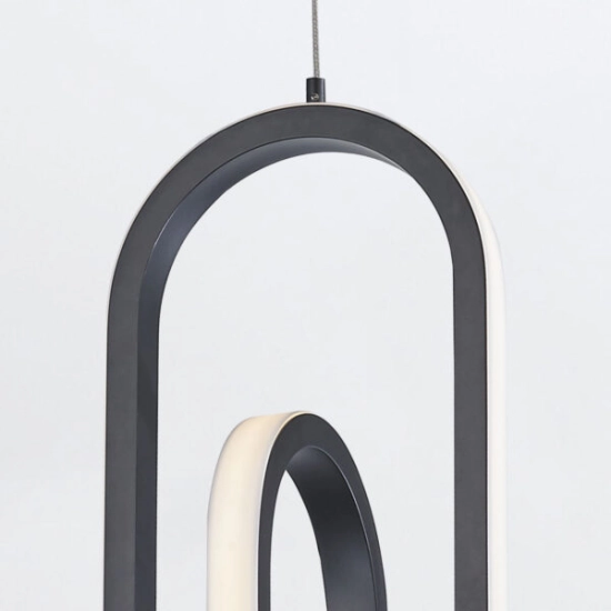 Lampa wisząca Demark – Matowa czerń QN-DEMARK-1P-BK Elstead Lighting