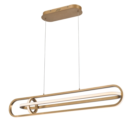 Lampa wyspowa Demark – Matowe złoto QN-DEMARK-LP-BG Elstead Lighting