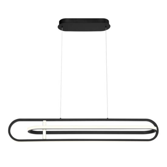 Lampa wyspowa Demark – Matowa czerń QN-DEMARK-LP-BK Elstead Lighting