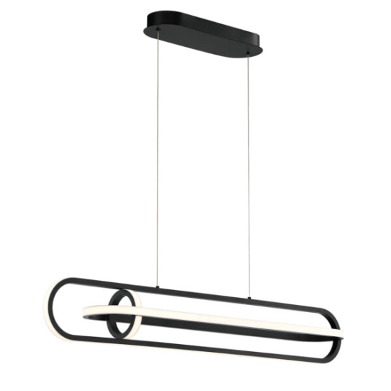 Lampa wyspowa Demark – Matowa czerń QN-DEMARK-LP-BK Elstead Lighting