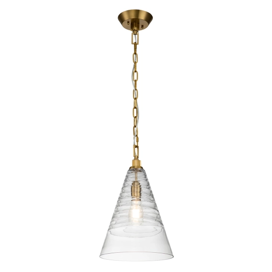 kinkiecik.pl Lampa wisząca Elmore – 1 źródło światła – Oksydowany mosiądz QN-ELMORE-P-BBS Elstead Lighting