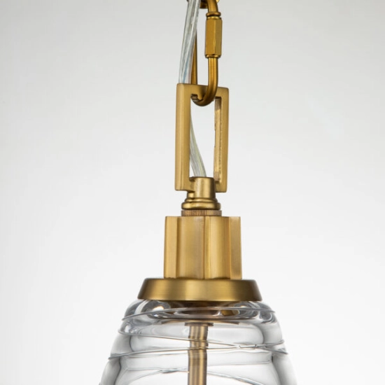 Lampa wisząca Elmore – 1 źródło światła – Oksydowany mosiądz QN-ELMORE-P-BBS Elstead Lighting