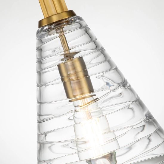 Lampa wisząca Elmore – 1 źródło światła – Oksydowany mosiądz QN-ELMORE-P-BBS Elstead Lighting