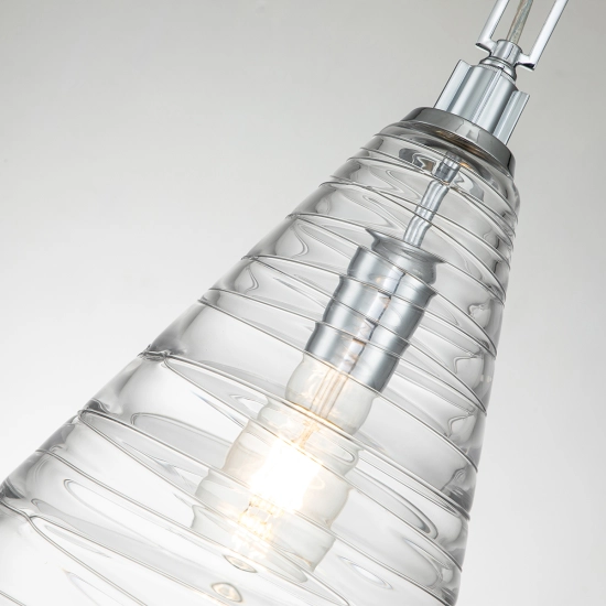 Lampa wisząca Elmore – 1 źródło światła – Polerowany chrom QN-ELMORE-P-PC Elstead Lighting