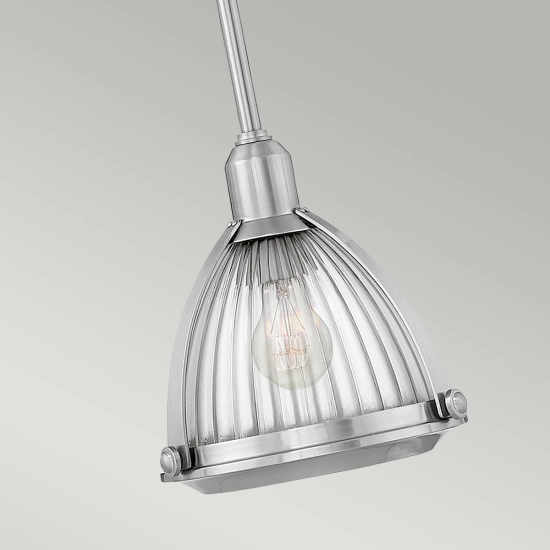 Lampa wisząca Elroy – 1 źródło światła – Szczotkowany nikiel QN-ELROY-BN Elstead Lighting