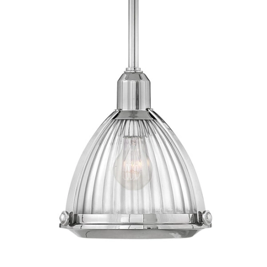 Lampa wisząca Elroy – 1 źródło światła – Polerowany nikiel QN-ELROY-PN Elstead Lighting