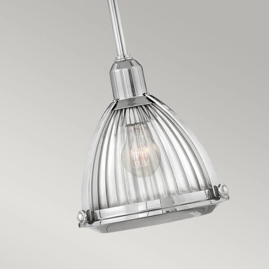 Lampa wisząca Elroy – 1 źródło światła – Polerowany nikiel QN-ELROY-PN Elstead Lighting
