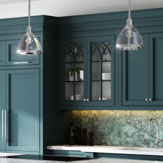 Lampa wisząca Elroy – 1 źródło światła – Polerowany nikiel QN-ELROY-PN Elstead Lighting