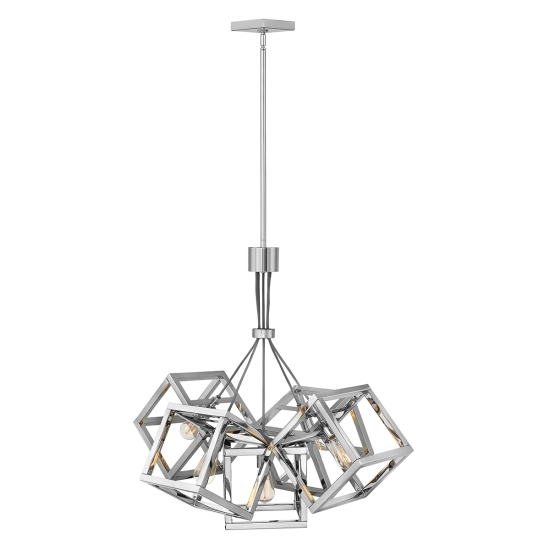 kinkiecik.pl Lampa wisząca Ensemble – 5 źródeł światła – Polerowany nikiel QN-ENSEMBLE5P-PN Elstead Lighting