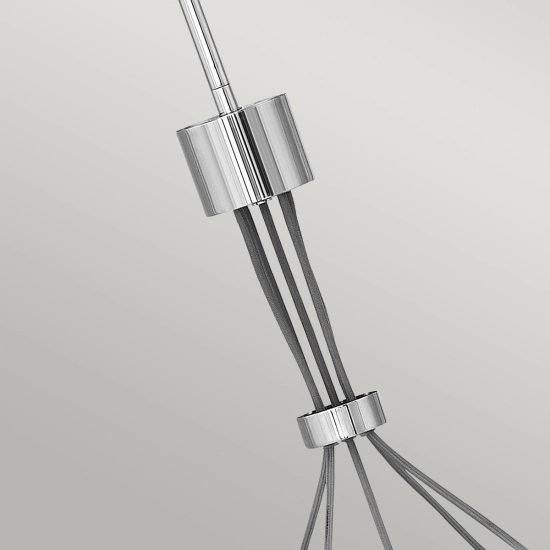 Lampa wisząca Ensemble – 5 źródeł światła – Polerowany nikiel QN-ENSEMBLE5P-PN Elstead Lighting
