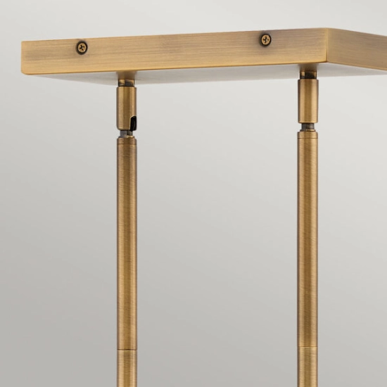 Podłużna lampa wisząca Ensemble – 6 źródeł światła – Szczotkowany brąz QN-ENSEMBLE6-BB Elstead Lighting