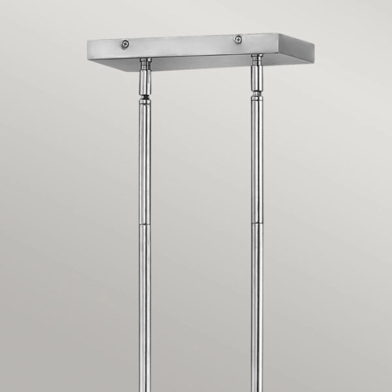 Podłużna lampa wisząca Ensemble – 6 źródeł światła – Polerowany nikiel QN-ENSEMBLE6-PN Elstead Lighting