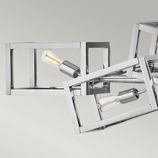 Podłużna lampa wisząca Ensemble – 6 źródeł światła – Polerowany nikiel QN-ENSEMBLE6-PN Elstead Lighting