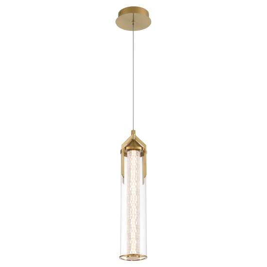 Lampa wisząca Espada – Złoty QN-ESPADA-1P-BG Elstead Lighting