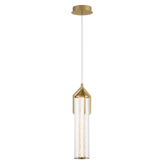 Lampa wisząca Espada – Złoty QN-ESPADA-1P-BG Elstead Lighting