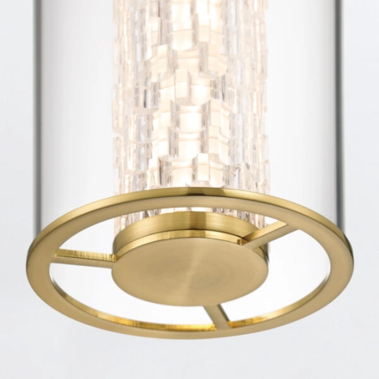 Lampa wisząca Espada – Złoty QN-ESPADA-1P-BG Elstead Lighting
