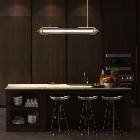 Lampa wyspowa Espada – Złoty QN-ESPADA-LP-BG Elstead Lighting