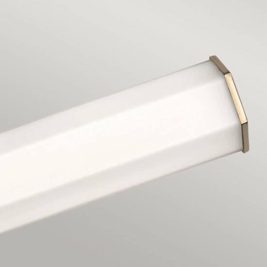Kinkiet LED Facet – Stary mosiądz QN-FACET-LED2-HB-BATH Elstead Lighting