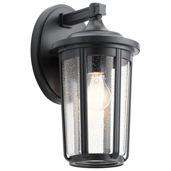 kinkiecik.pl Duży kinkiet Fairfield – 1 źródło światła – Czarny QN-FAIRFIELD-L-BK Elstead Lighting